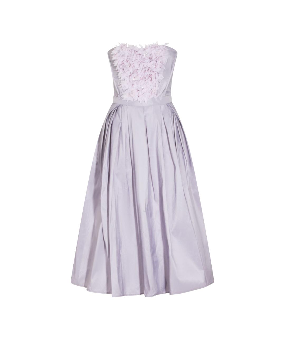 ELISABETTA FRANCHI Фиолетовое полиэстеровое вечернее платье, фото 1