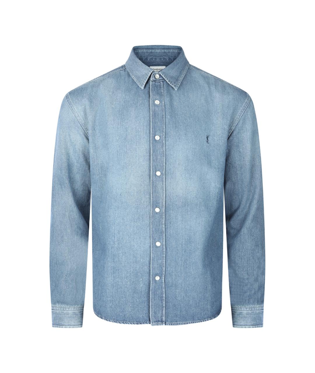 SAINT LAURENT Синяя классическая рубашка, фото 1