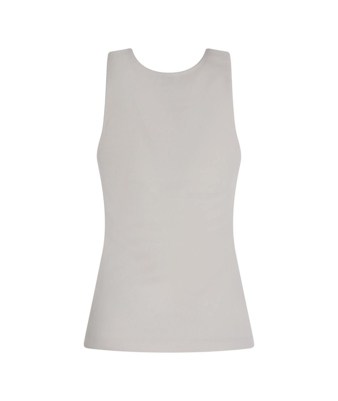 SAINT LAURENT Белая хлопковая майка, фото 2