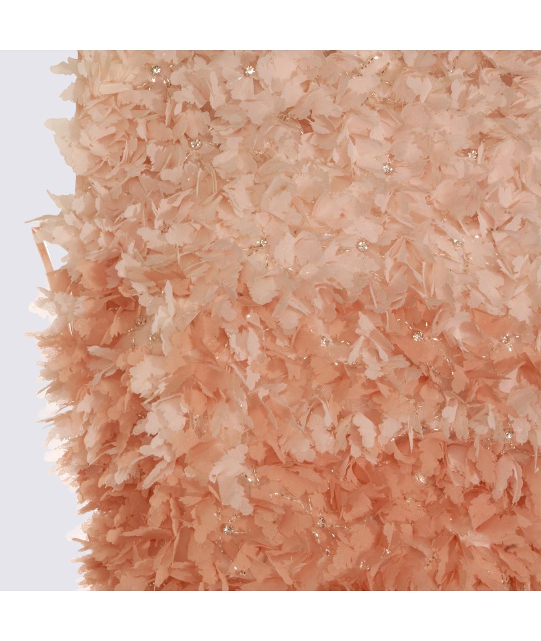 ELISABETTA FRANCHI Розовое вискозное вечернее платье, фото 5