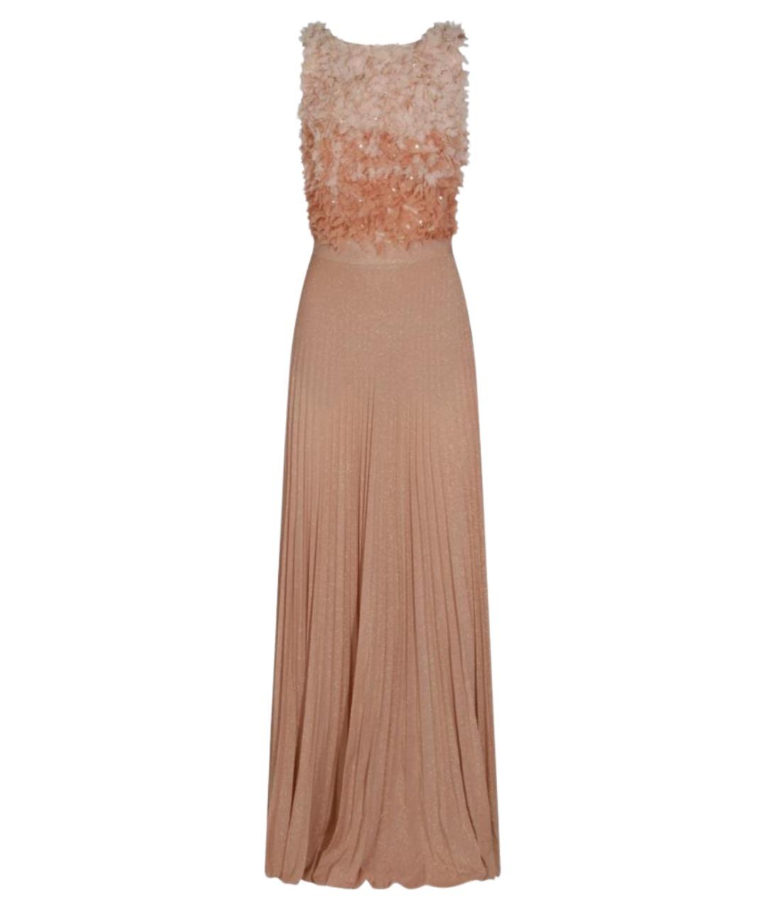 ELISABETTA FRANCHI Розовое вискозное вечернее платье, фото 1