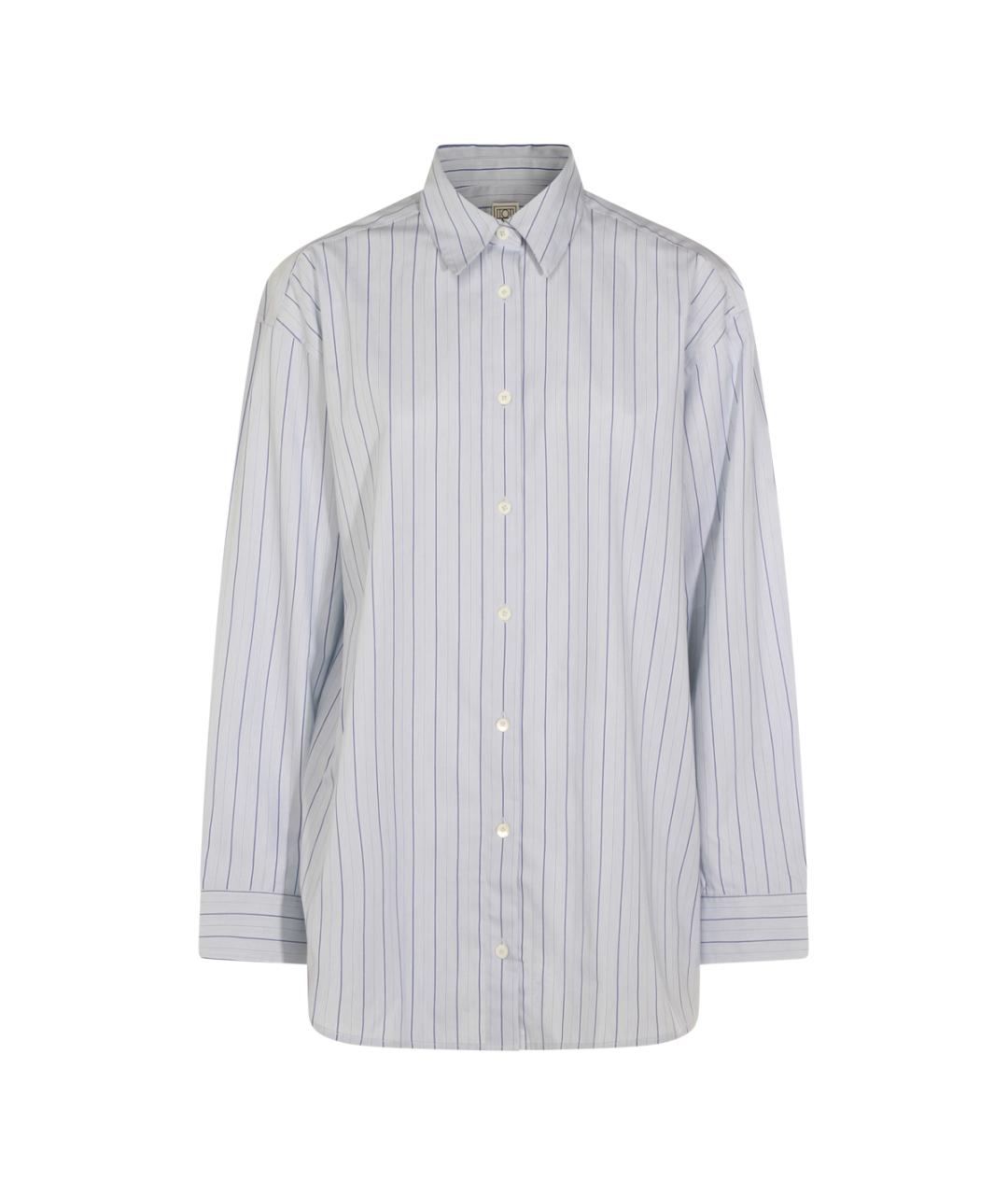 TOTEME Голубая хлопковая рубашка, фото 1