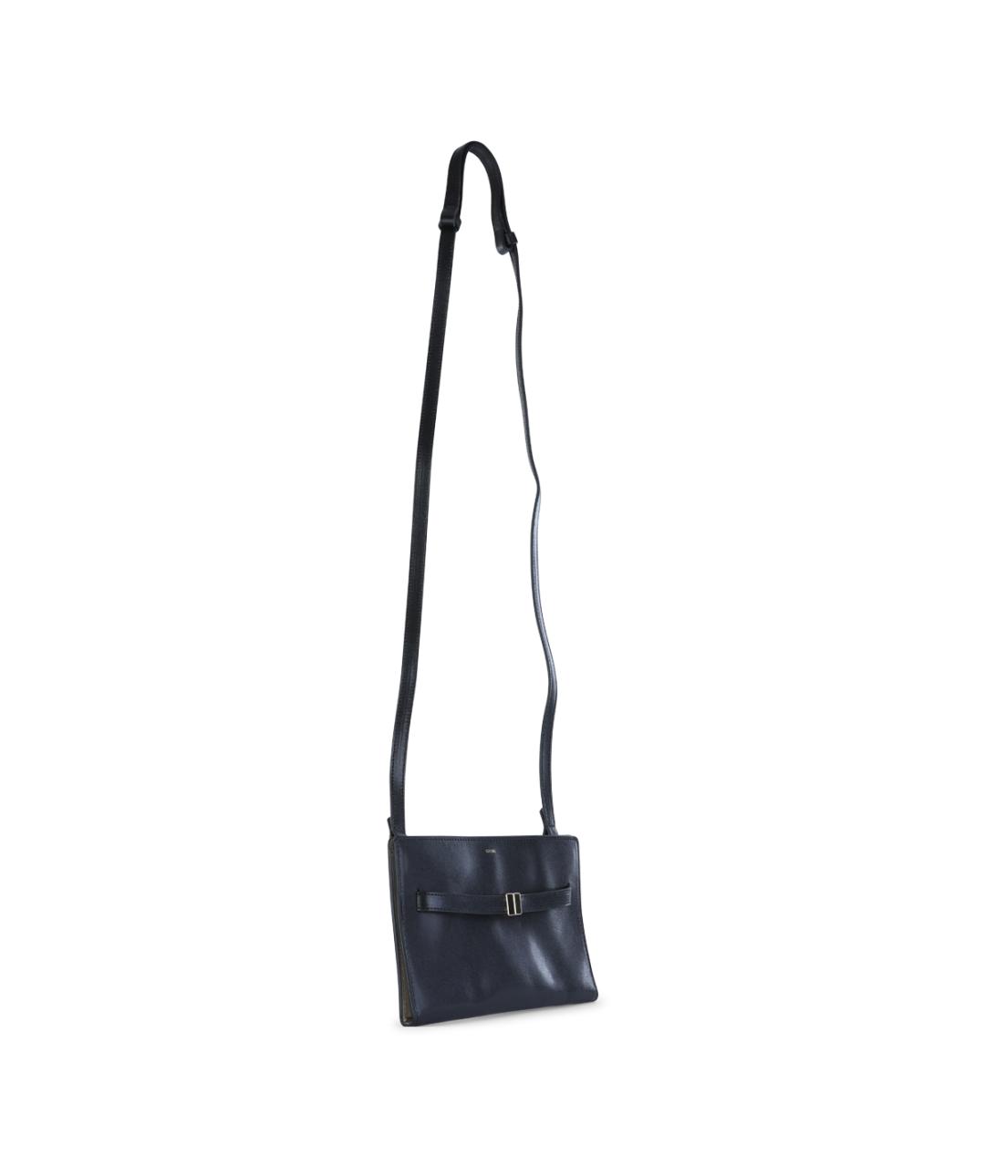 TOTEME Черная кожаная сумка через плечо, фото 2