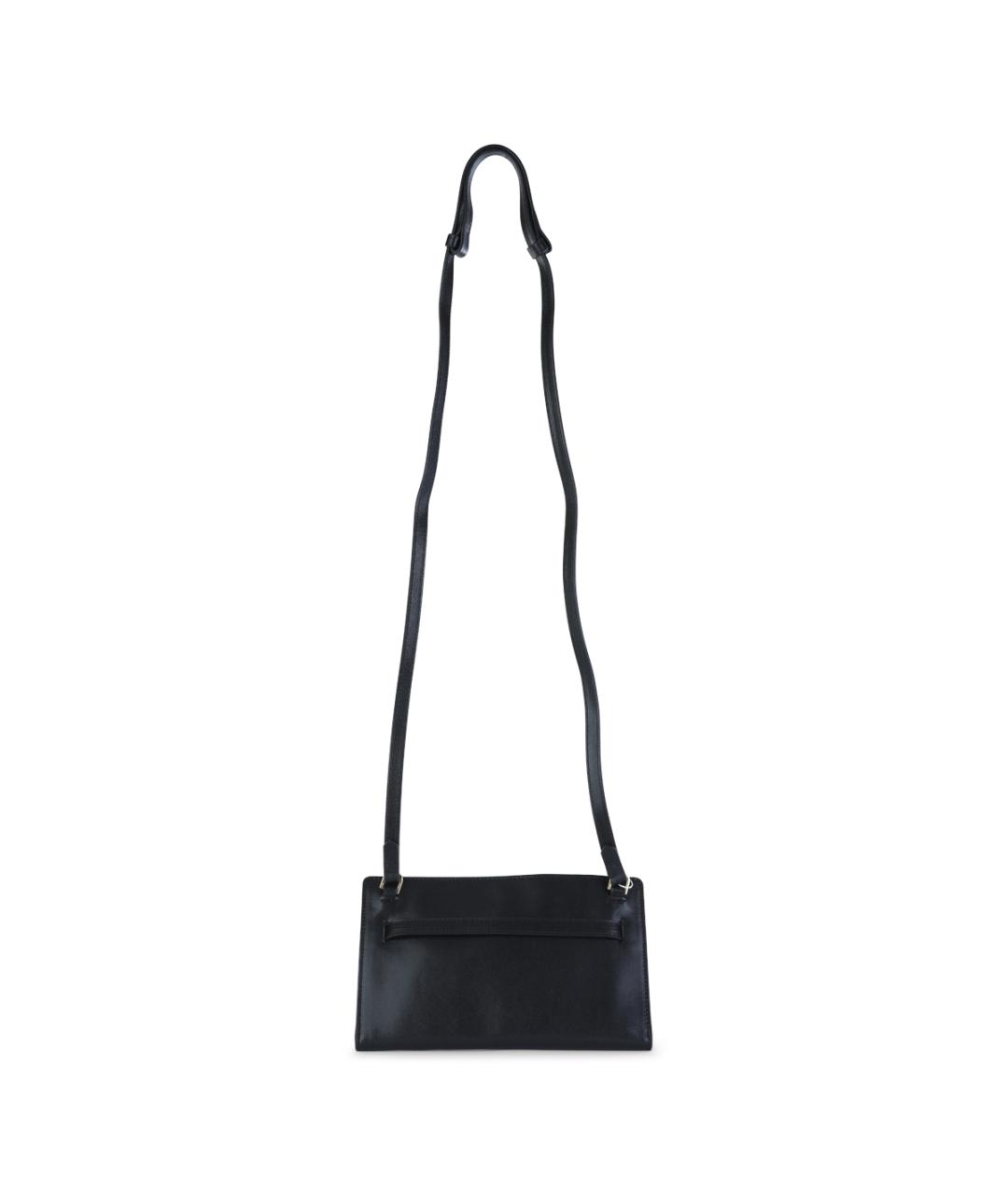 TOTEME Черная кожаная сумка через плечо, фото 3