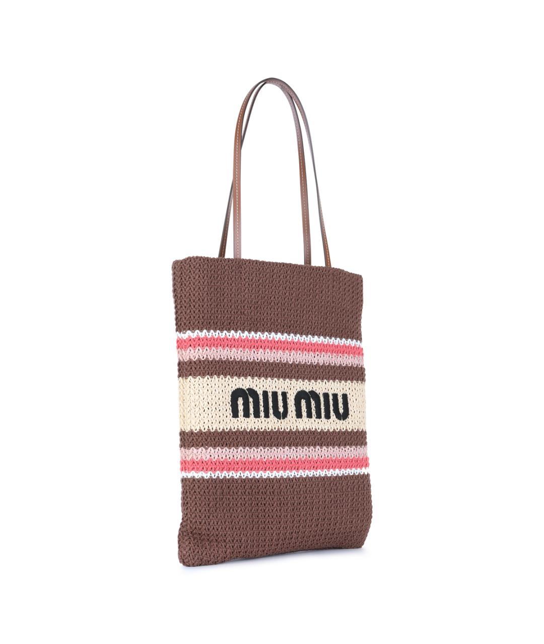 MIU MIU Мульти тканевая сумка тоут, фото 2