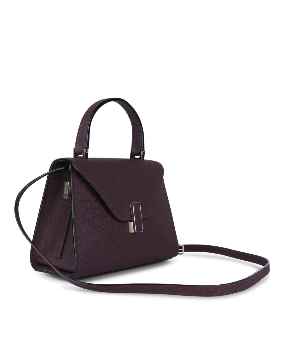VALEXTRA Фиолетовая кожаная сумка тоут, фото 2