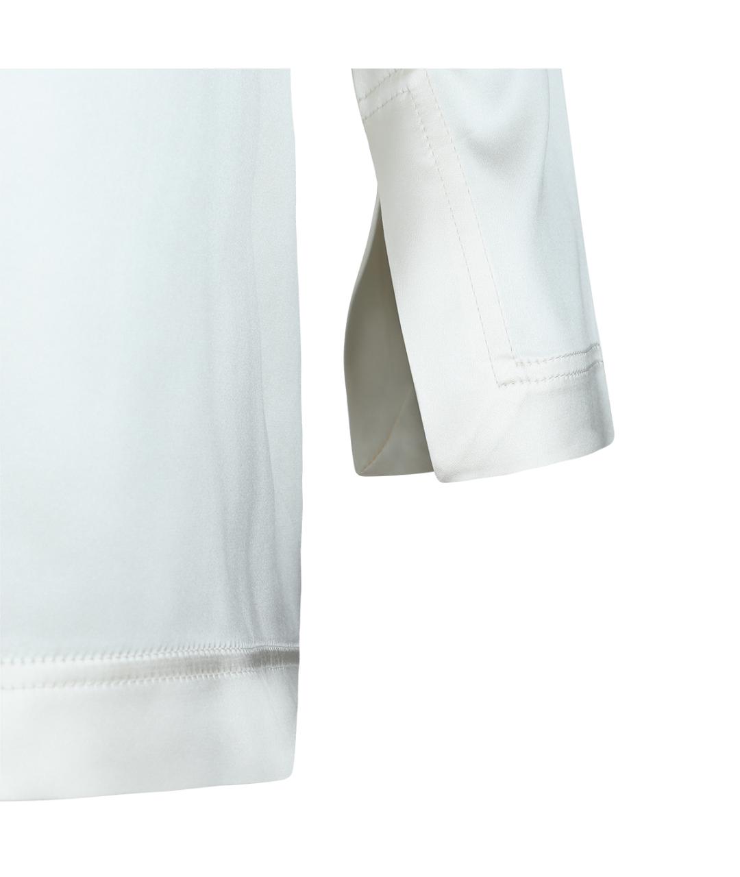 PHOEBE PHILO Белая шелковая блузы, фото 4