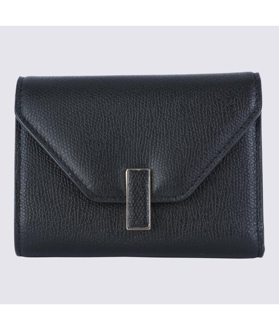 VALEXTRA Черный кожаный кошелек, фото 2