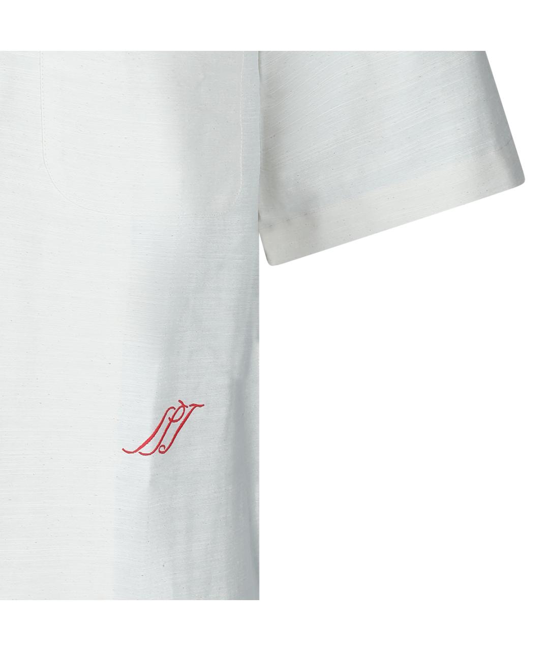 JACQUEMUS Белая хлопковая классическая рубашка, фото 4