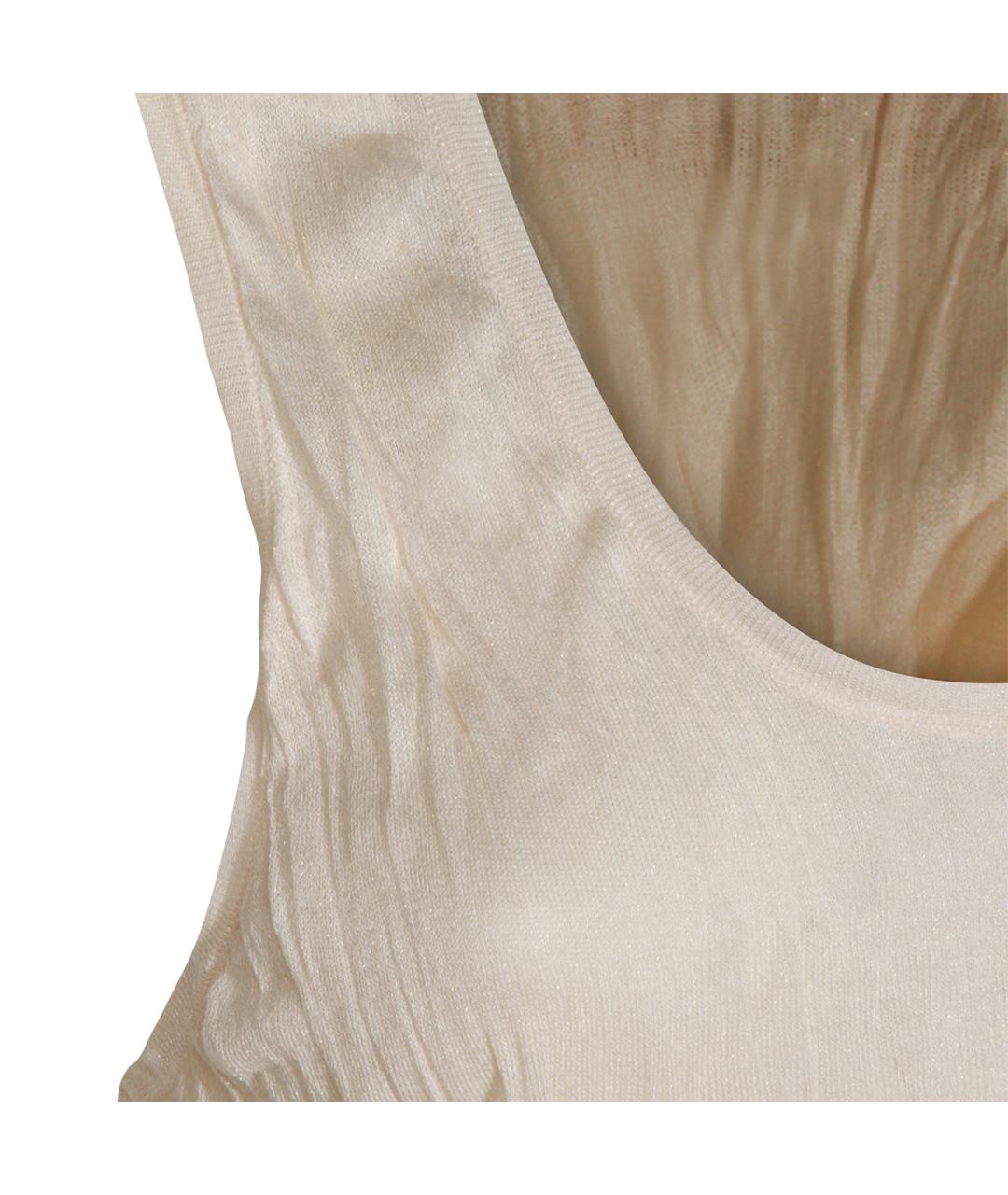 TOTEME Бежевая вискозная майка, фото 3