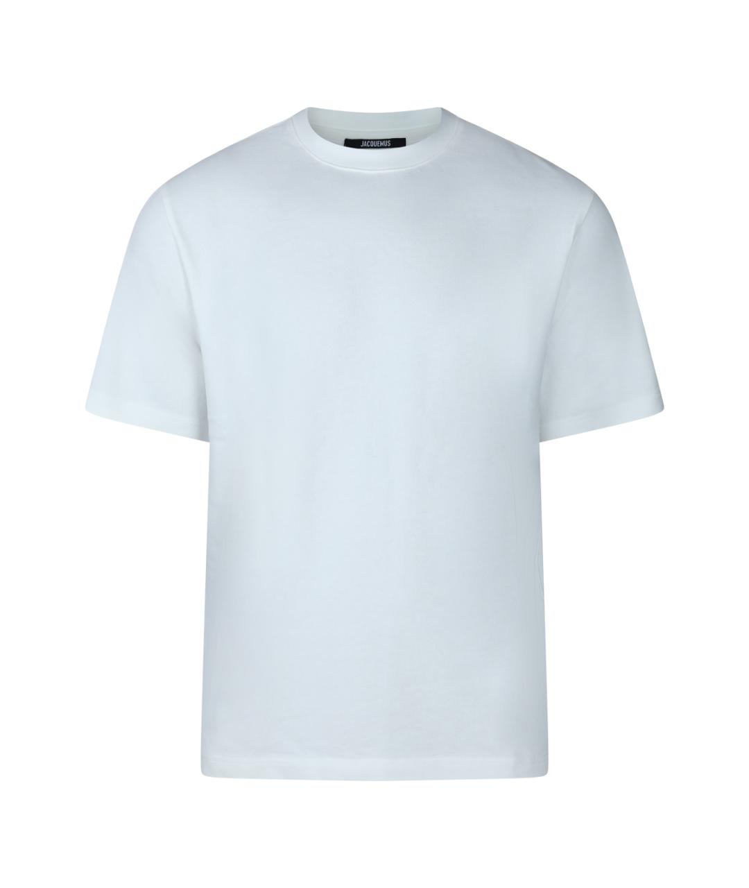 JACQUEMUS Бежевая хлопковая футболка, фото 1