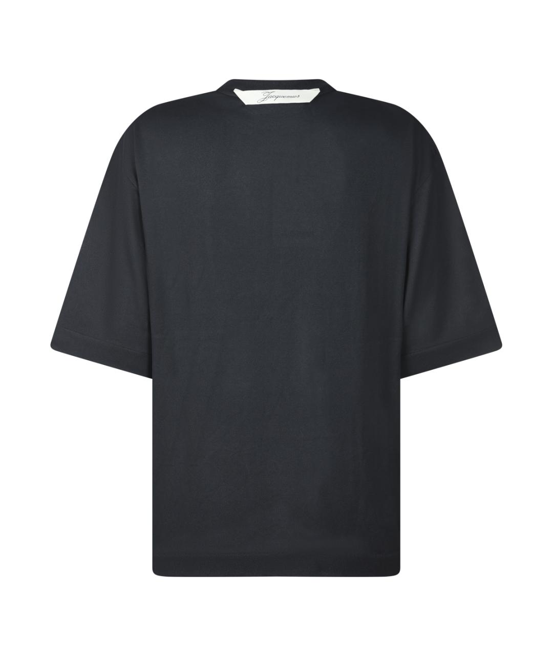 JACQUEMUS Черная футболка, фото 2