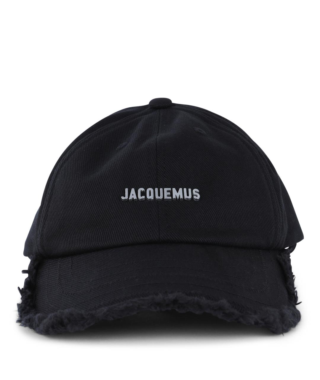 JACQUEMUS Черная хлопковая кепка, фото 1