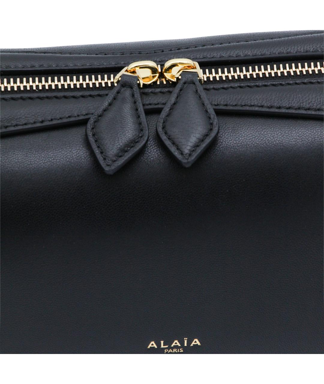 ALAIA Черная кожаная сумка тоут, фото 4
