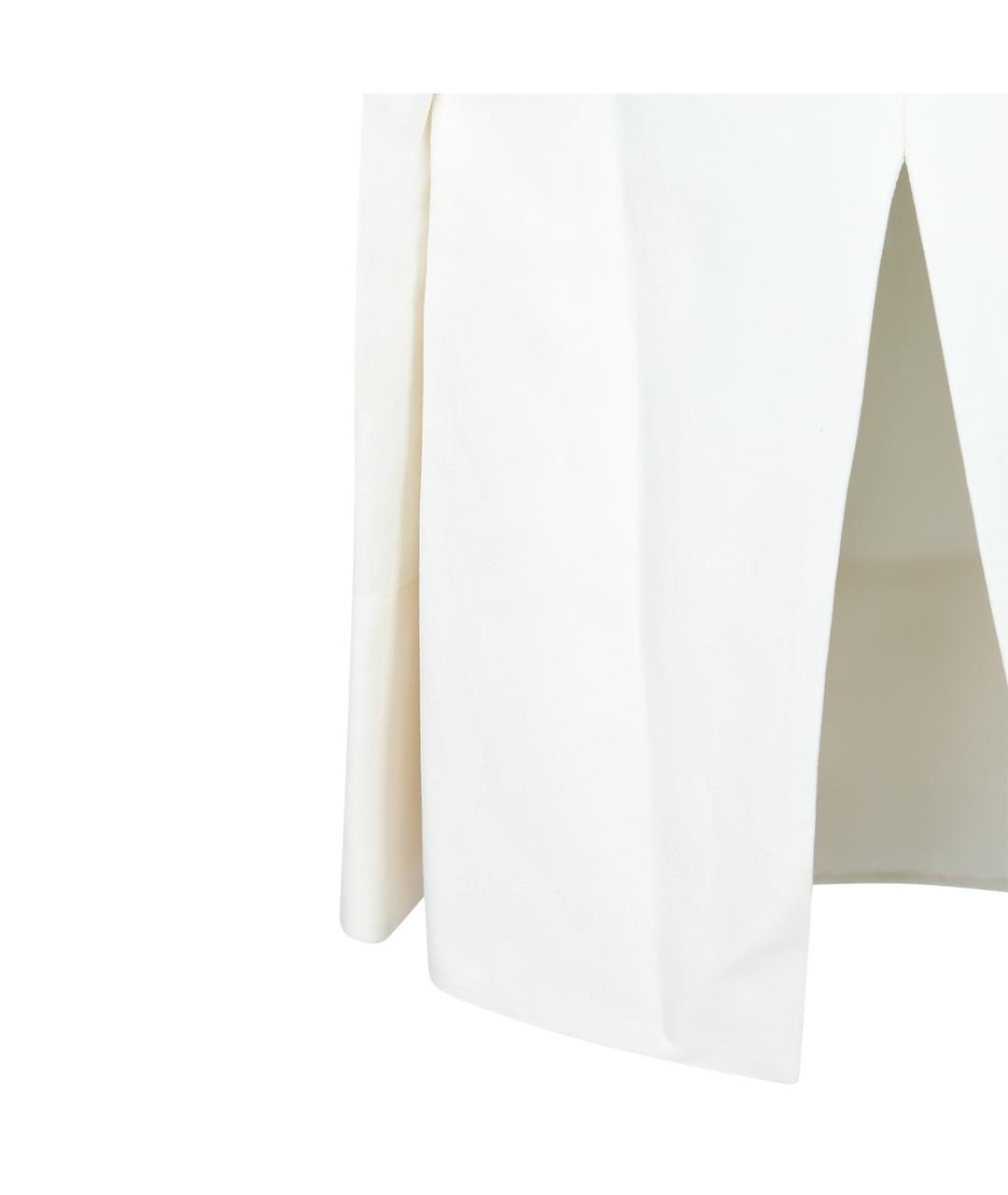 JACQUEMUS Белое льняное повседневное платье, фото 3