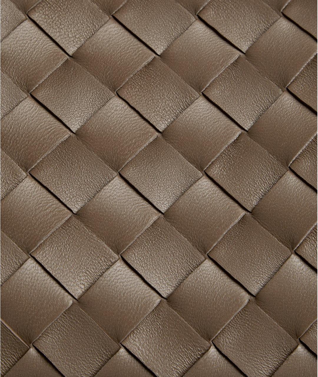 BOTTEGA VENETA Хаки кожаная сумка тоут, фото 5