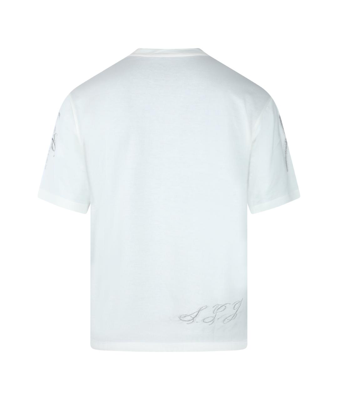 JACQUEMUS Белая хлопковая футболка, фото 2