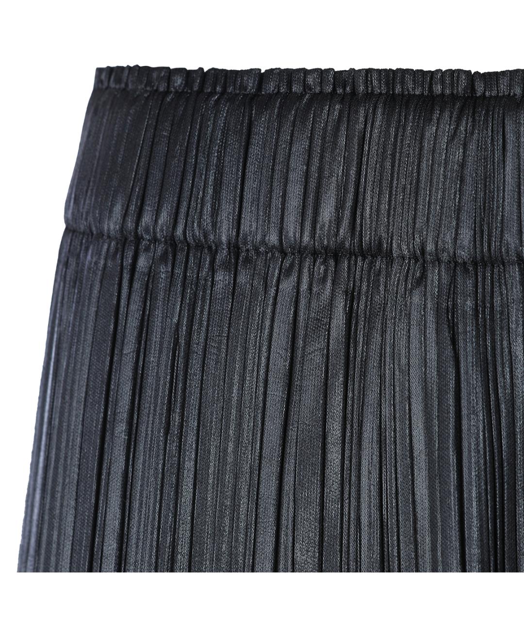 PHOEBE PHILO Черные полиэстеровые прямые брюки, фото 3