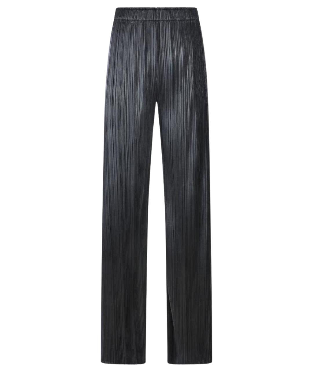 PHOEBE PHILO Черные полиэстеровые прямые брюки, фото 1