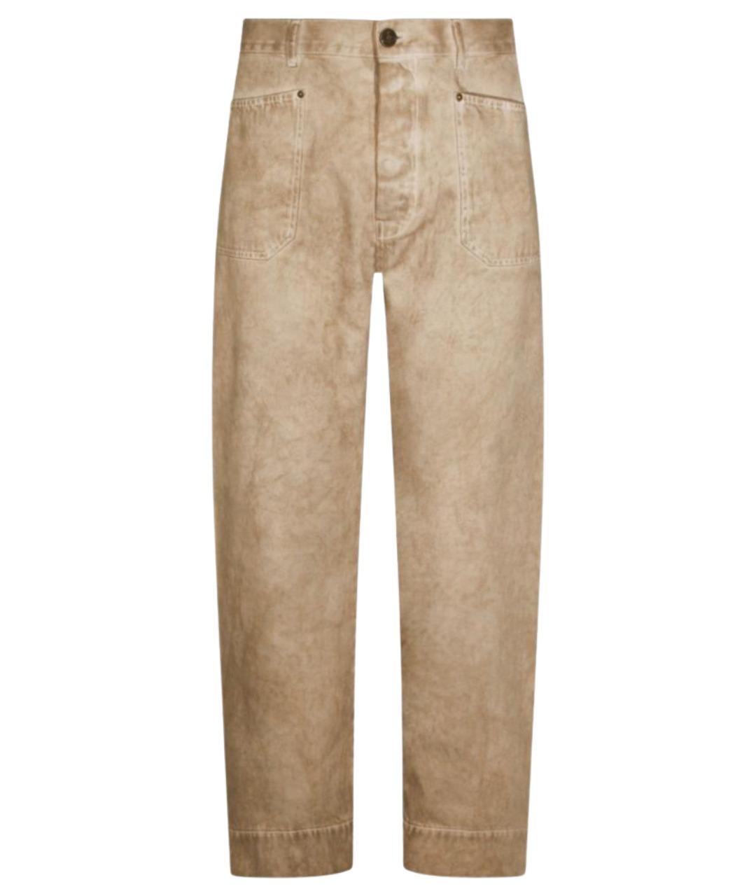 VIVIENNE WESTWOOD Бежевые хлопковые прямые джинсы, фото 1