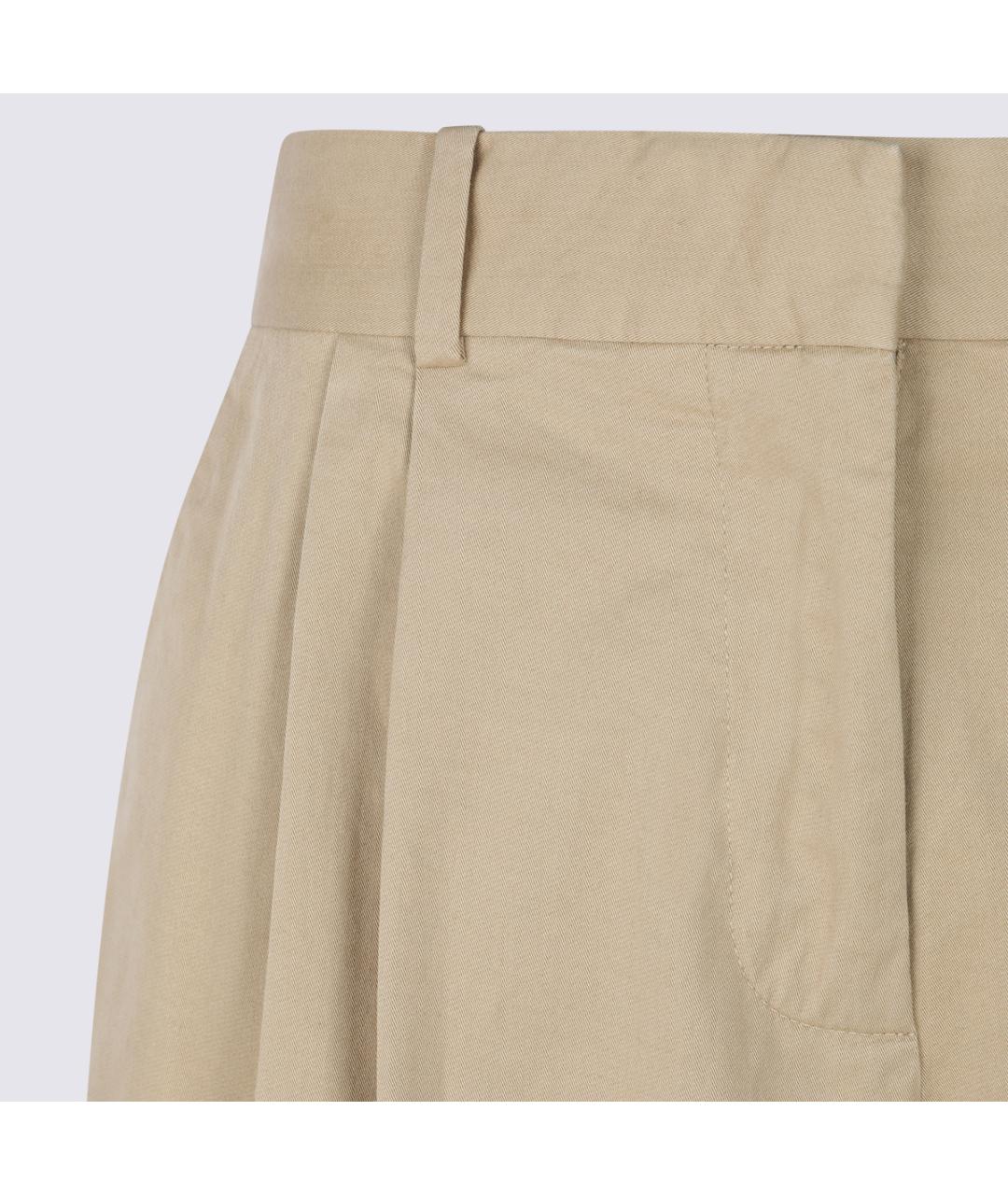 THE ROW Бежевые кашемировые прямые брюки, фото 3