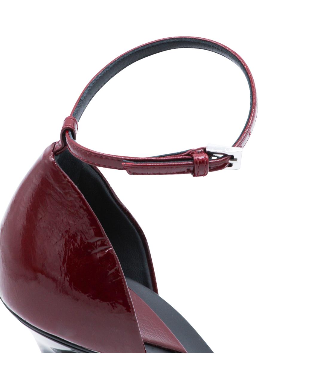 ALAIA Бордовые туфли из лакированной кожи, фото 4