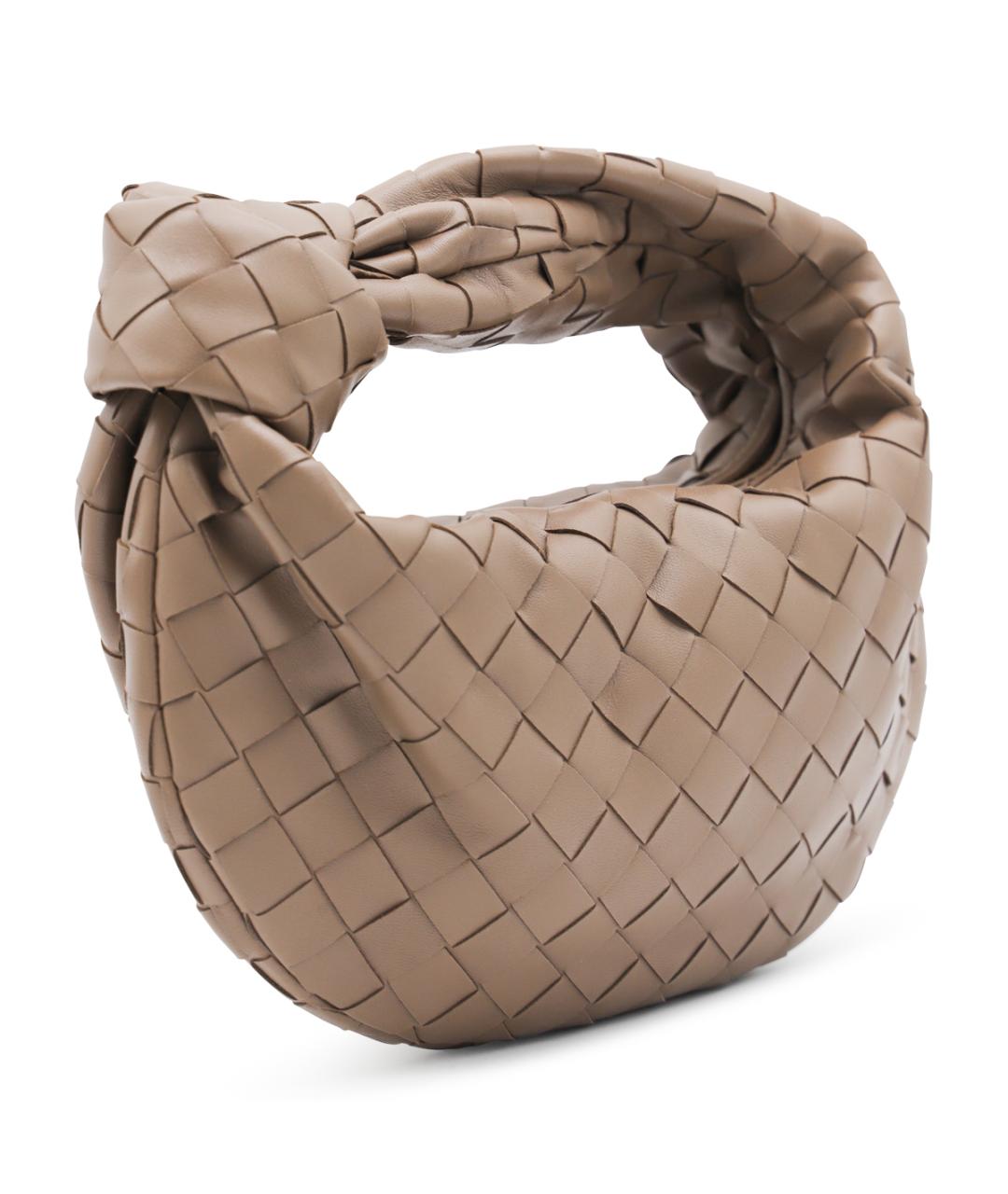 BOTTEGA VENETA Коричневая кожаная сумка через плечо, фото 2
