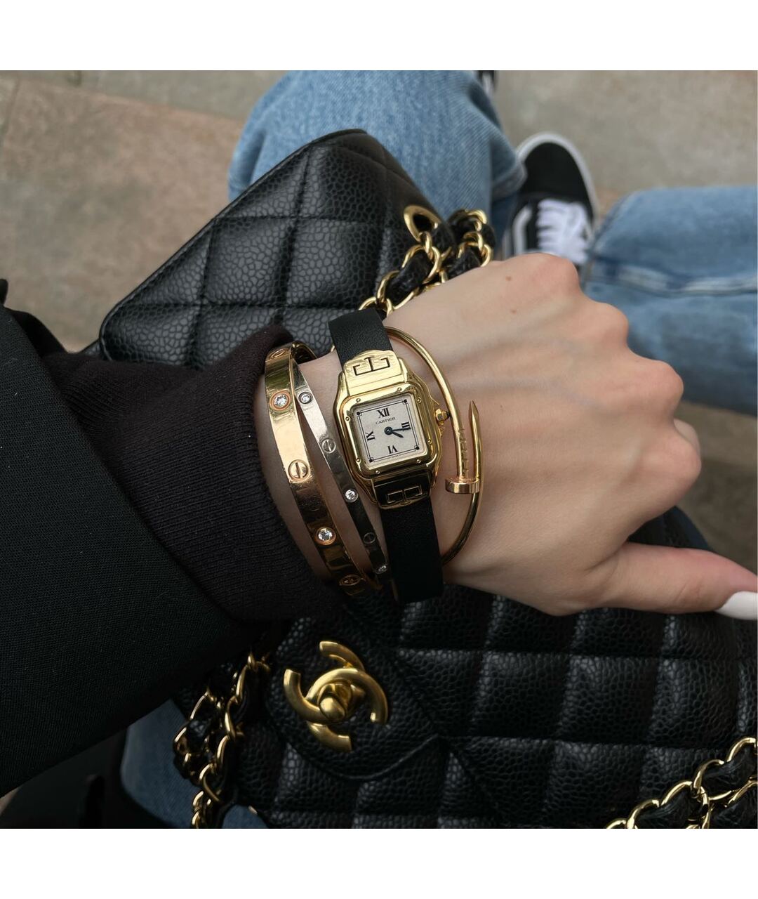 CARTIER VINTAGE Золотые часы из желтого золота, фото 5