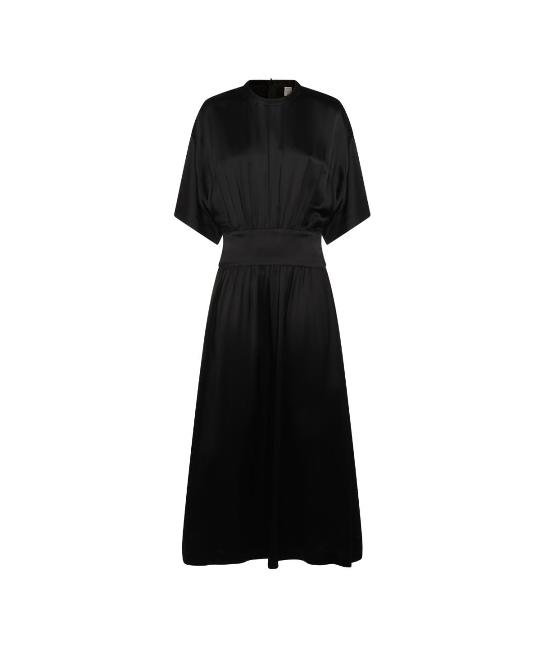 TOTEME Черное вискозное платье, фото 9