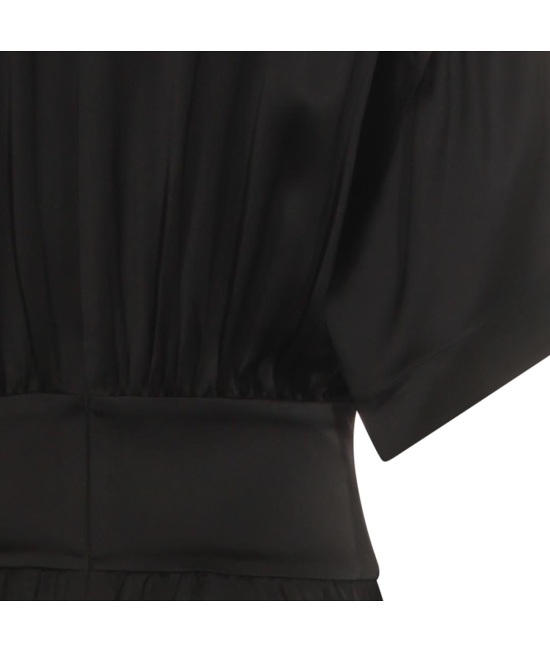 TOTEME Черное вискозное платье, фото 7