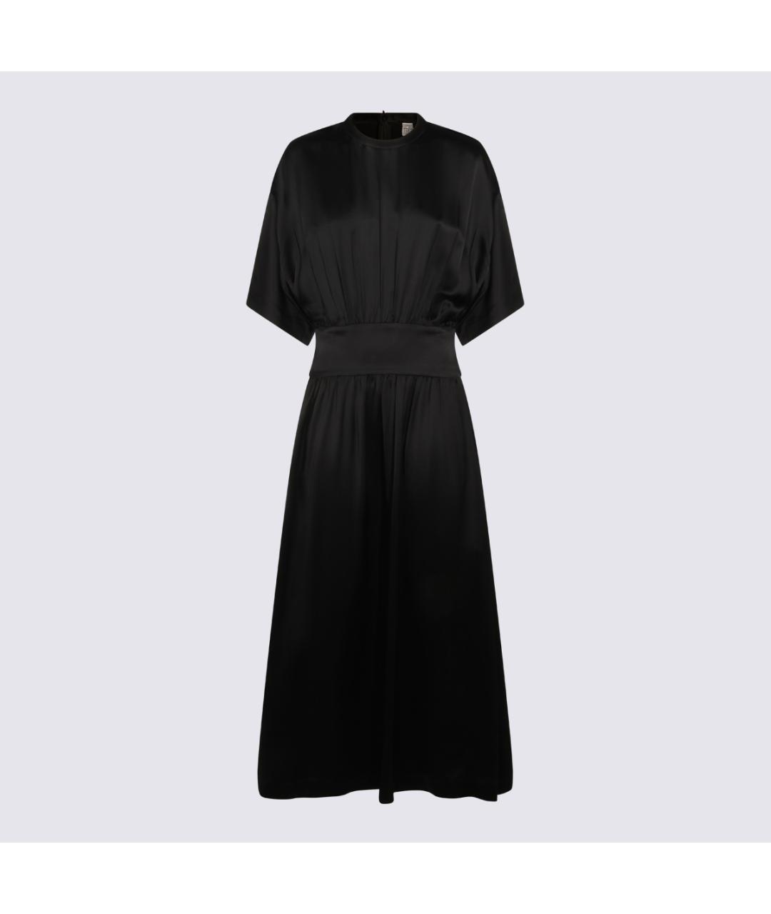 TOTEME Черное вискозное платье, фото 2