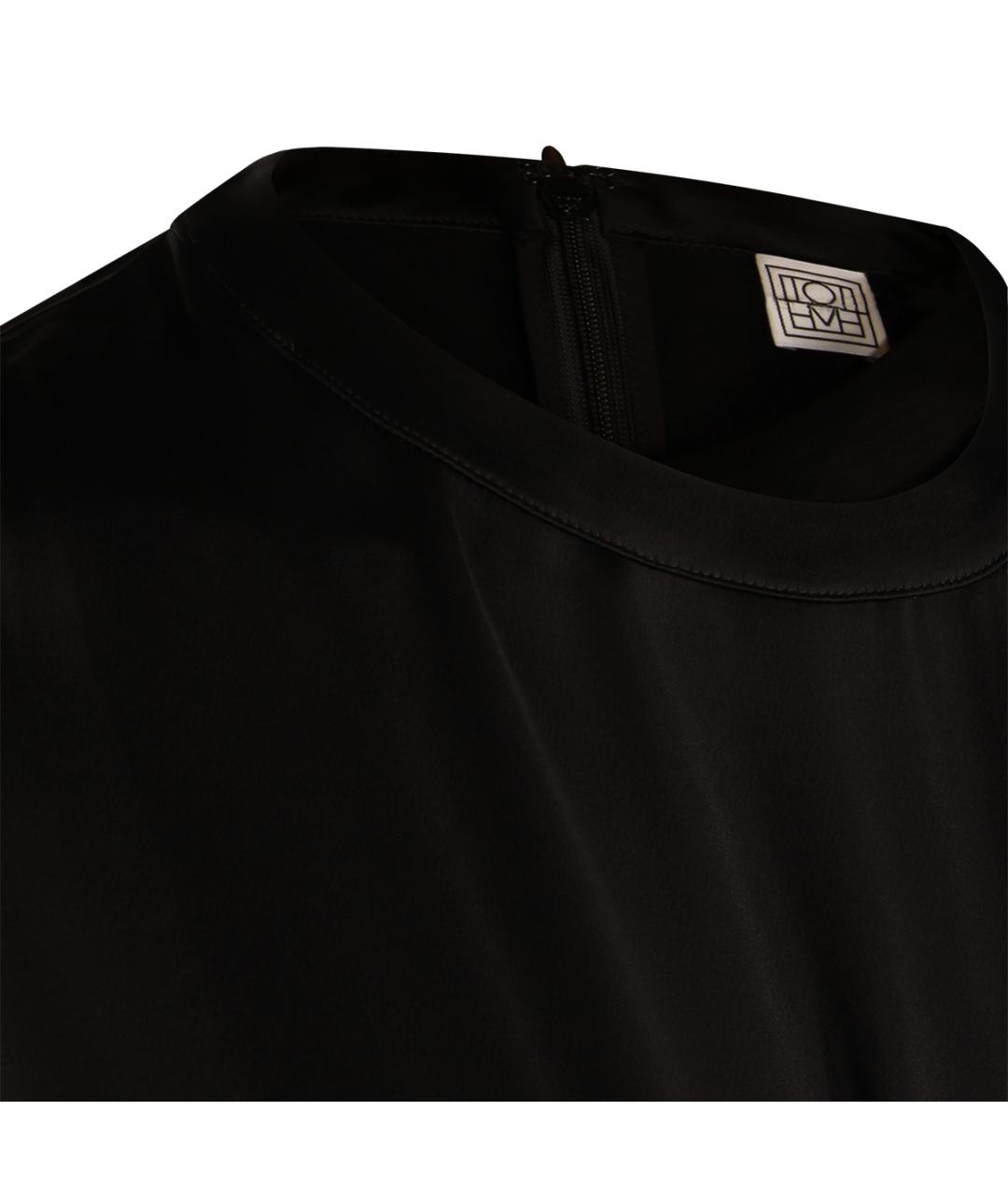 TOTEME Черное вискозное платье, фото 5