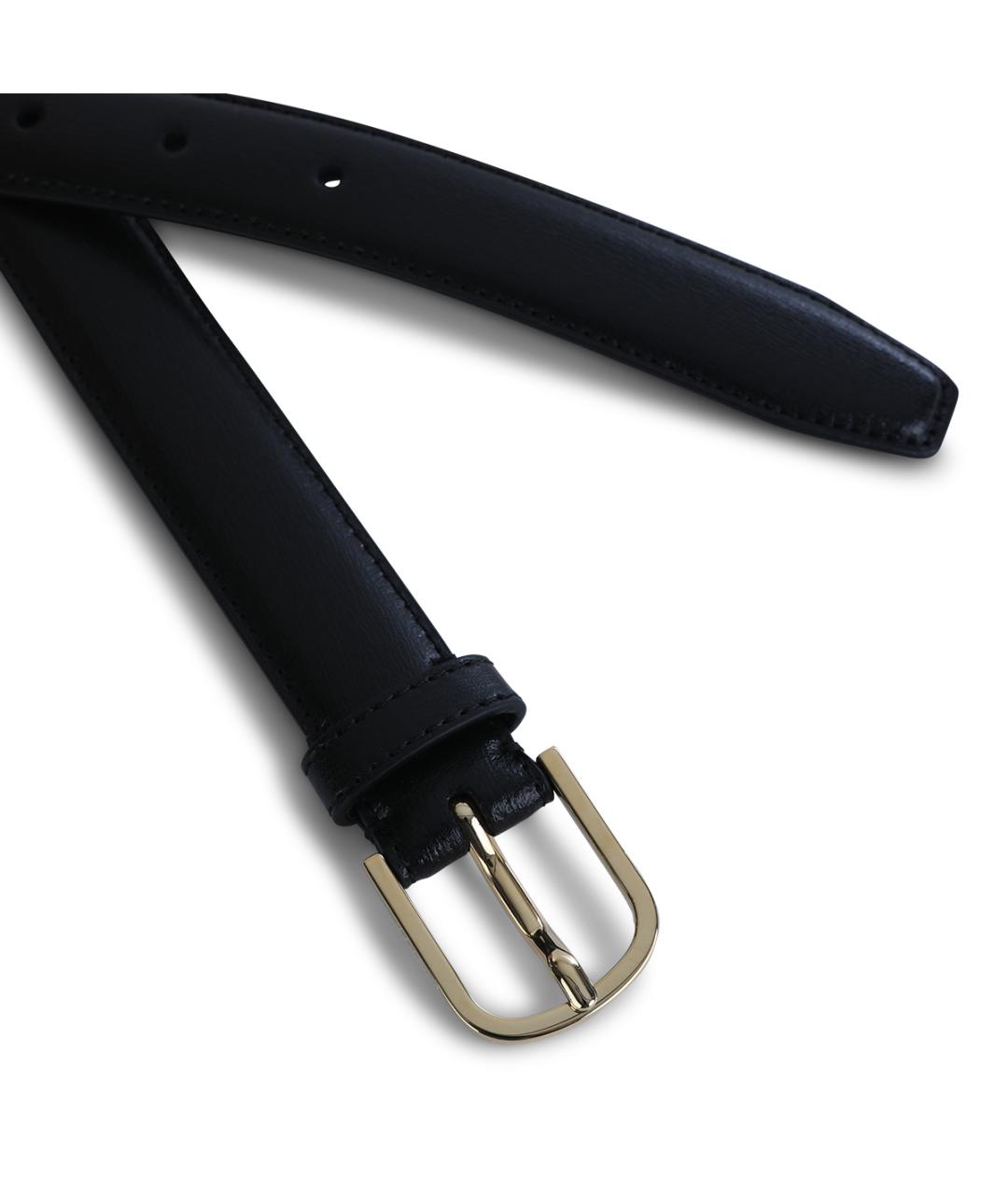 TOTEME Черный кожаный ремень, фото 2