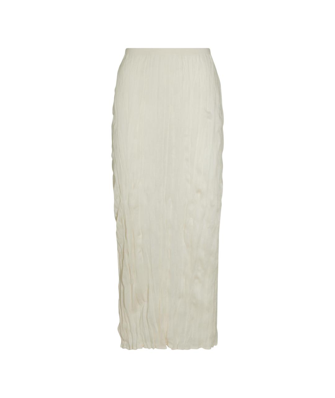 TOTEME Бежевая вискозная юбка миди, фото 1