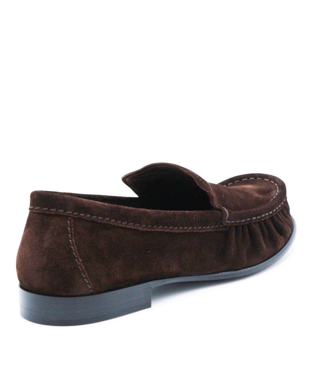 MIU MIU Коричневые замшевые лоферы, фото 3