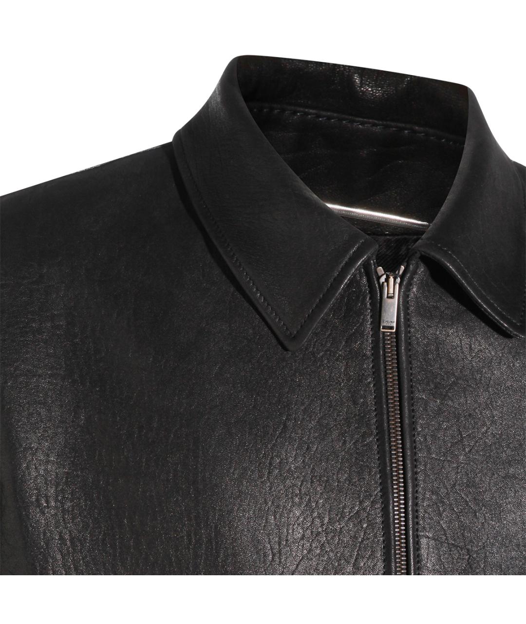 SAINT LAURENT Черная кожаная куртка, фото 4