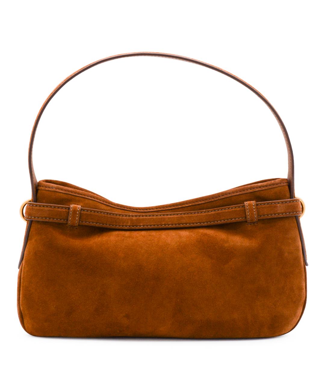 MIU MIU Коричневая замшевая сумка через плечо, фото 3