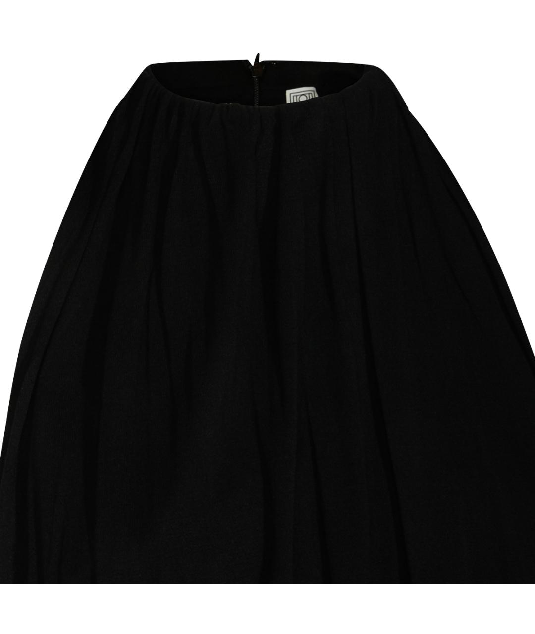 TOTEME Черное вискозное коктейльное платье, фото 7