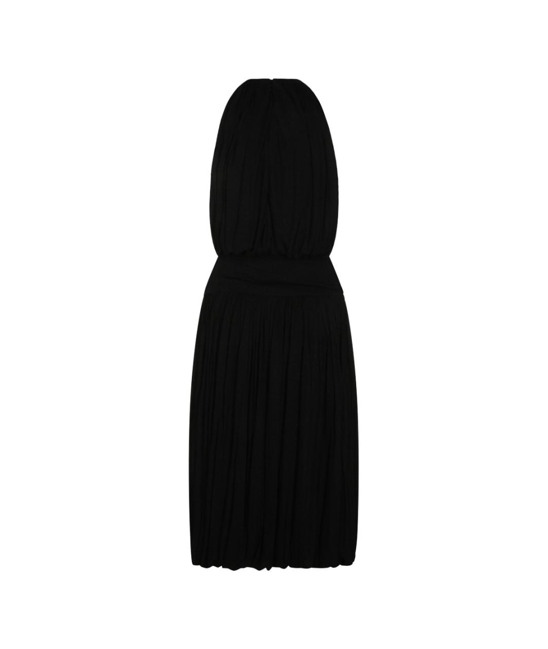 TOTEME Черное вискозное коктейльное платье, фото 3