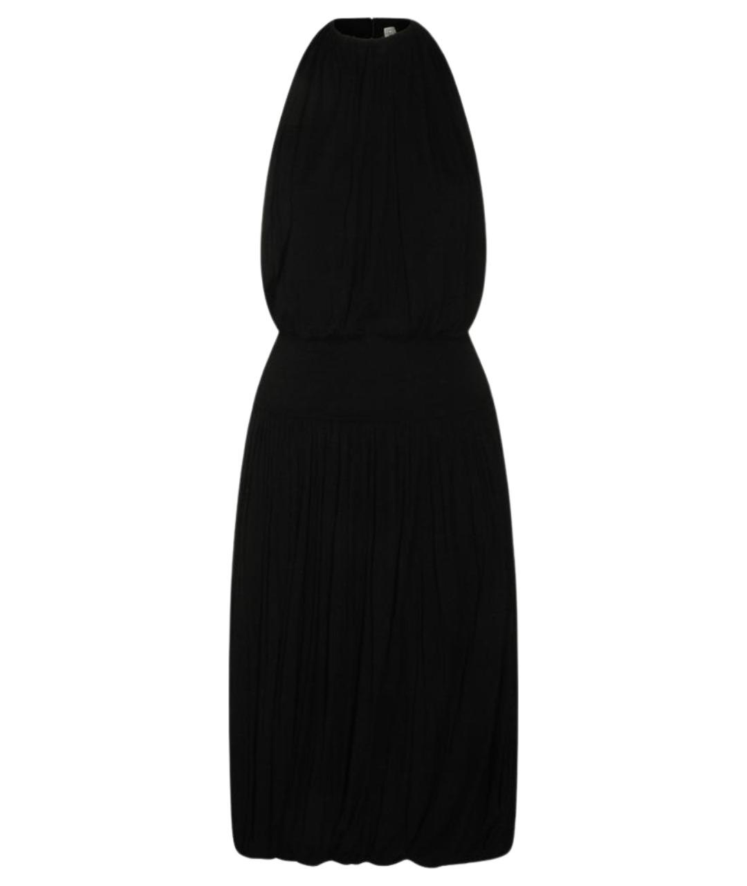 TOTEME Черное вискозное коктейльное платье, фото 1