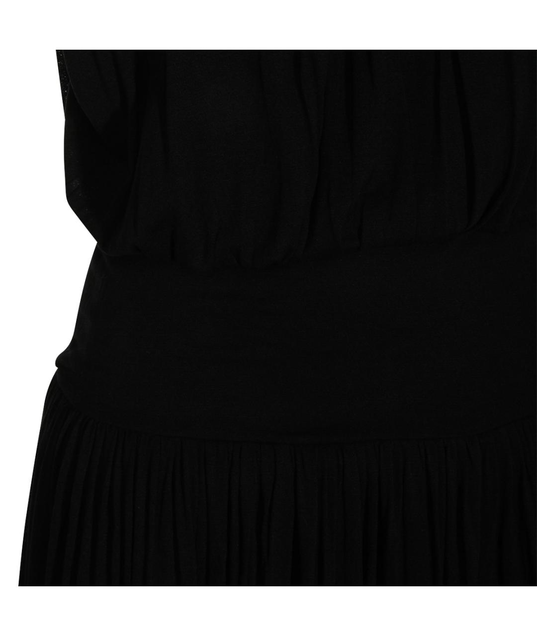 TOTEME Черное вискозное коктейльное платье, фото 5