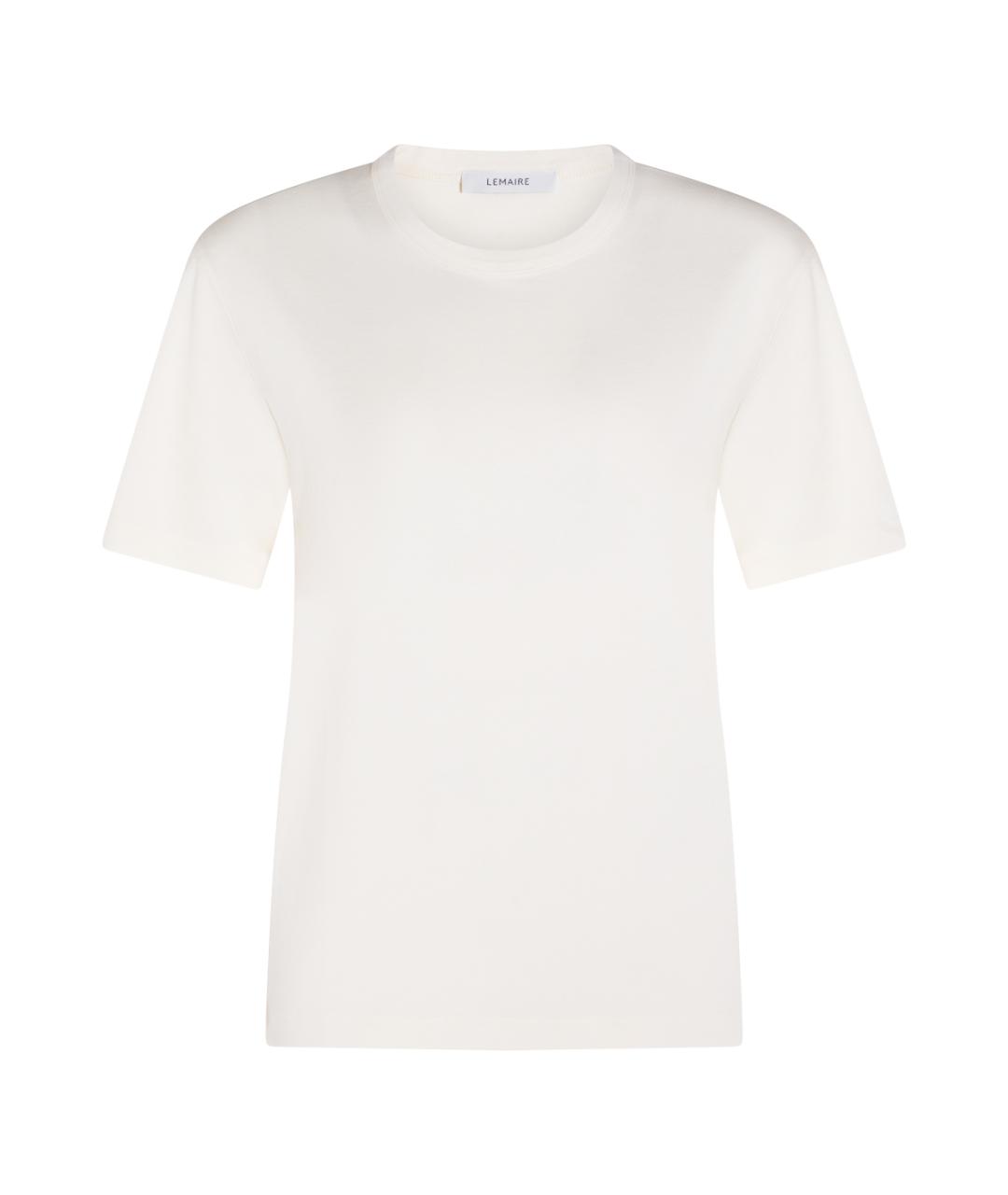 LEMAIRE Белая хлопковая футболка, фото 1