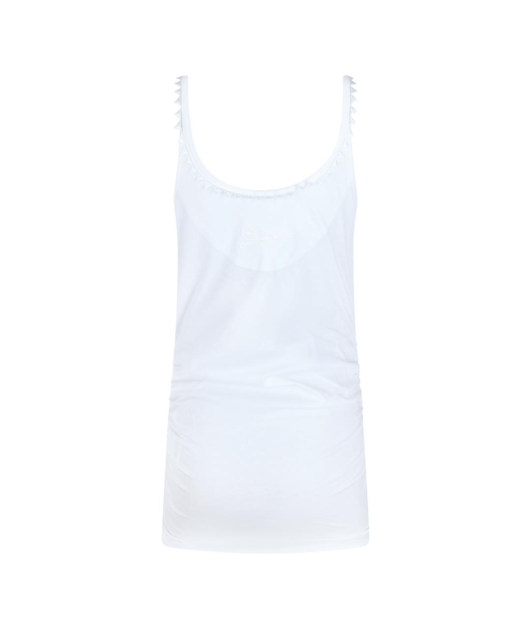 JACQUEMUS Белая хлопковая майка, фото 2