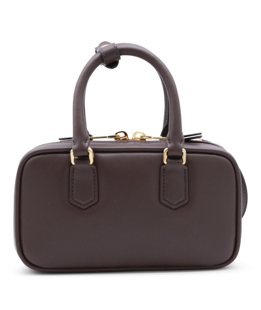 MIU MIU Коричневая кожаная сумка тоут, фото 3