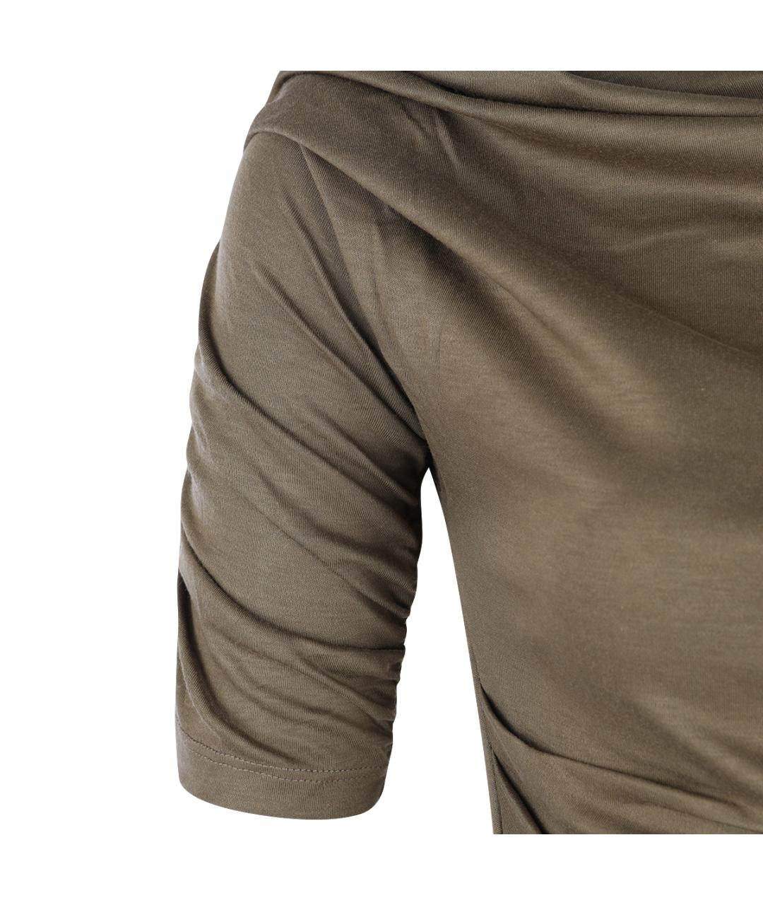 JACQUEMUS Хаки хлопковое вечернее платье, фото 4