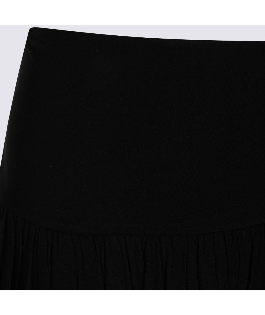 TOTEME Черная вискозная юбка миди, фото 6