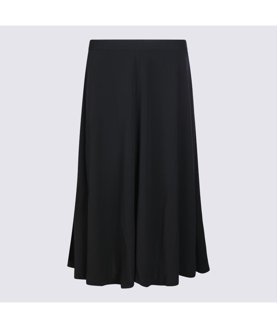 TOTEME Черная вискозная юбка миди, фото 2