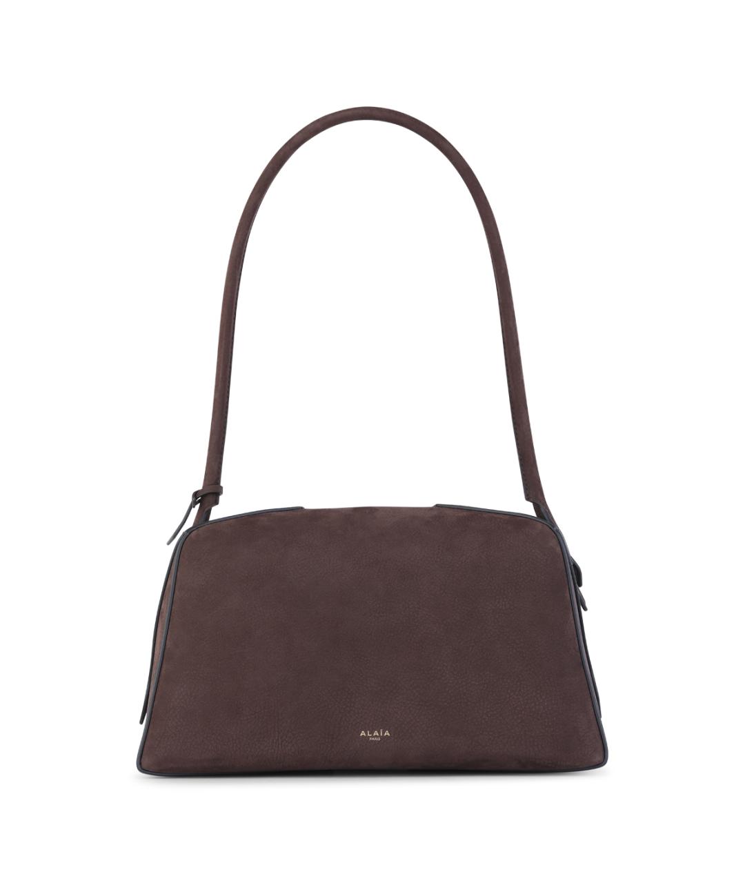 ALAIA Коричневая замшевая сумка через плечо, фото 1