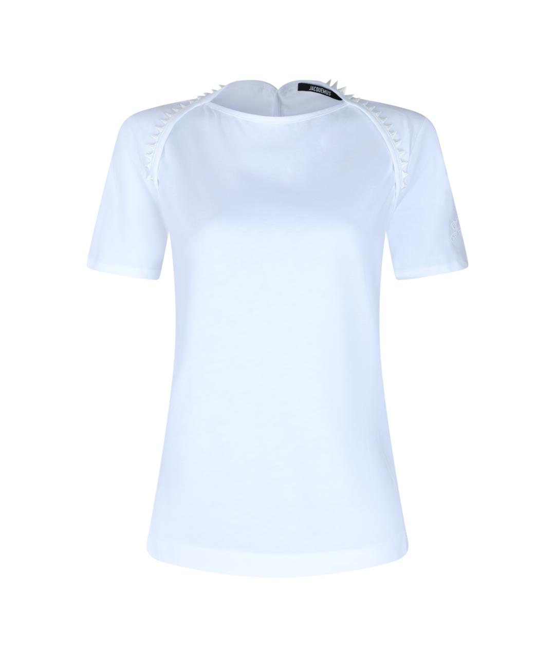 JACQUEMUS Белая футболка, фото 1