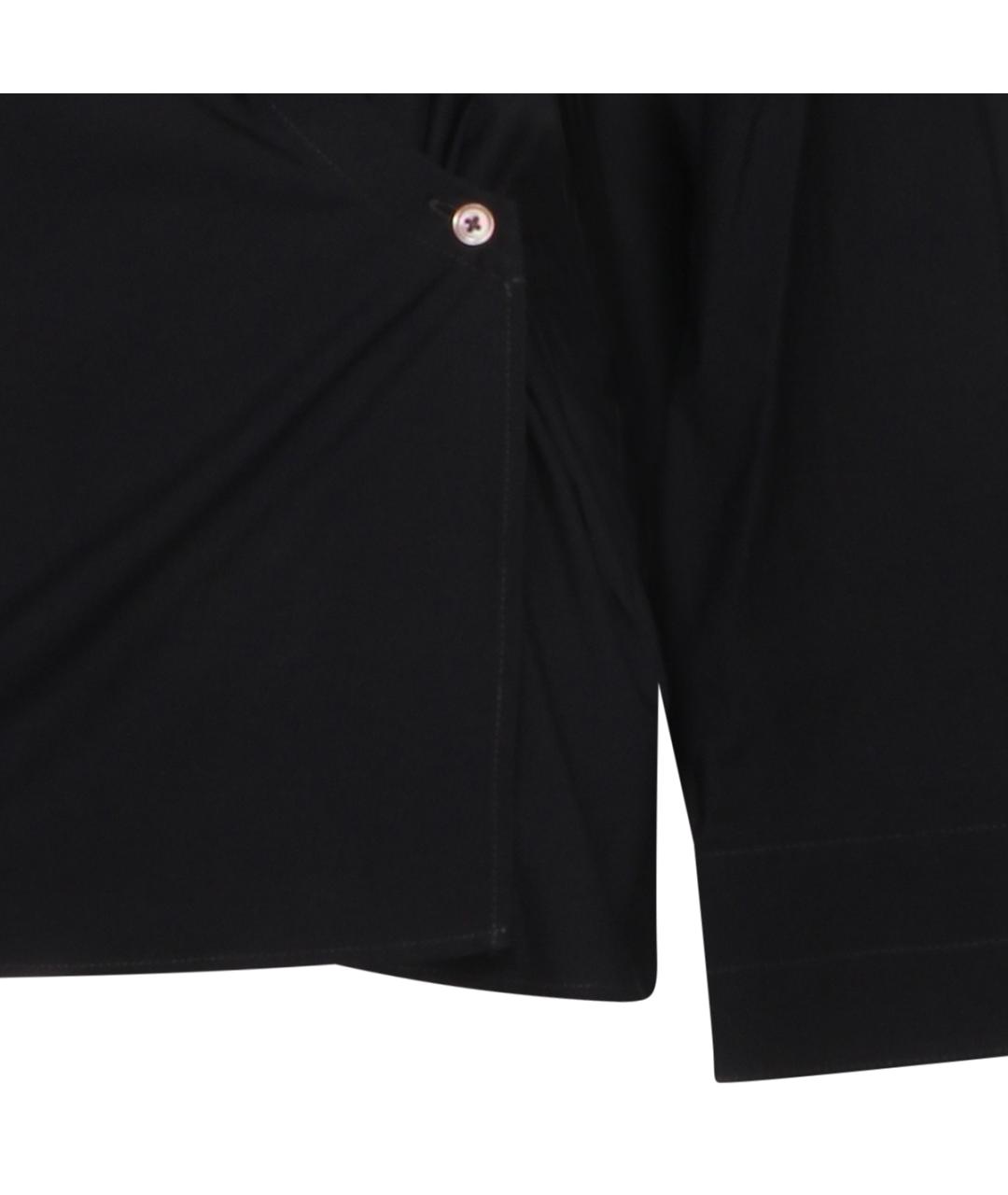 LEMAIRE Черная хлопковая рубашка, фото 5